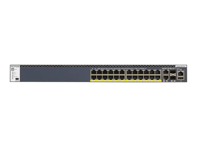 NETGEAR M4300-28G-PoE+ - Switch - L3 - Styrt - 2 x 10/100/1000/100...