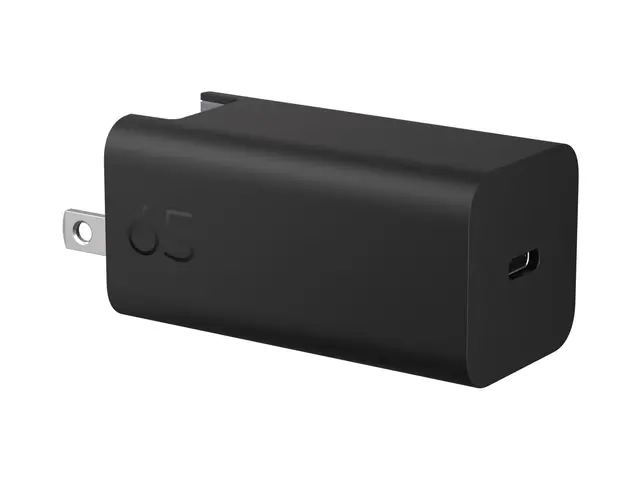 HP GaN Wall Charger - USB-C-strømadapter AC 115/230 V 65 watt svart