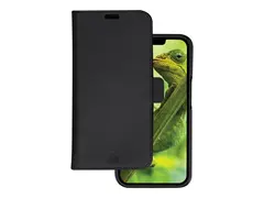 dbramante1928 Lynge - Lommebok for mobiltelefon bærekraftig fullnarvet skinn - svart - for Apple iPhone 14 Pro