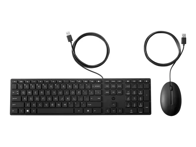 HP Desktop 320MK - Tastatur- og mussett full size USB QWERTY Pan N...