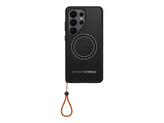 OtterBox Sole Series - Baksidedeksel for mobiltelefon nylonstoff, polykarbonatlag, termoplastisk elastomer (TPE) - midnattskretser (svart) - for Samsung Galaxy S26 Ultra