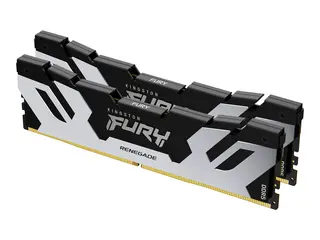Kingston FURY Renegade - DDR5 - sett - 48 GB: 2 x 24 GB DIMM 288-pin - 7200 MT/s / PC5-57600 - CL38 - 1.1 V - ikke-bufret - on-die ECC - sølv/svart