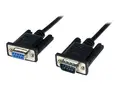 StarTech.com 1m Black DB9 RS232 Serial Null Modem Cable F/M DB9 Male to Female - 9 pin Null Modem Cable - 1x DB9 (M), 1x DB9 (F), Black - null modem-kabel - DB-9 til DB-9 - 1 m