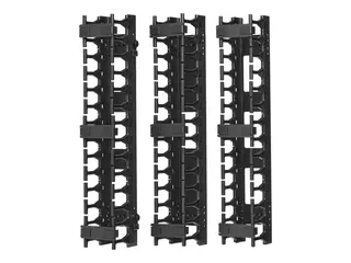 Eaton Tripp Lite Series Open Frame Rack 6ft Vertical Cable Manager 3in Wide Rackkabelstyringskanal med deksel - svart