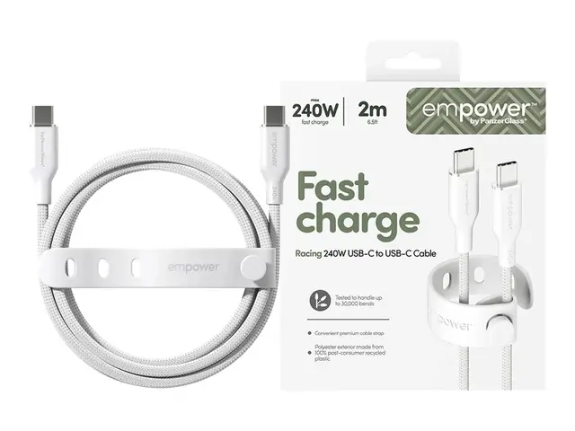 empower by PanzerGlass - USB-kabel USB-C (hann) til USB 2.0 48 V 5...