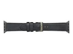 dbramante1928 Copenhagen - Klokkestropp for smart armbåndsur romgrå/svart - for Apple Watch Hermès Series 9, SE 3, Series 10, Series 11, Series 9, Ultra 2, Ultra 3