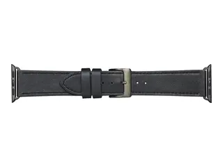 dbramante1928 Copenhagen - Klokkestropp for smart armbåndsur romgrå/svart - for Apple Watch Hermès Series 9, SE 3, Series 10, Series 11, Series 9, Ultra 2, Ultra 3