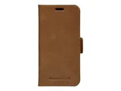 dbramante1928 Copenhagen Slim - Lommebok for mobiltelefon helnarvet lær - gyllenbrun - 5.4" - for Apple iPhone 12 mini