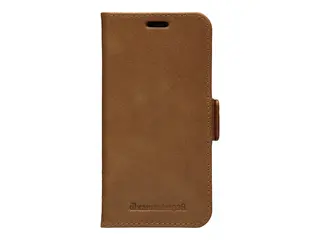 dbramante1928 Copenhagen Slim - Lommebok for mobiltelefon helnarvet lær - gyllenbrun - 5.4" - for Apple iPhone 12 mini