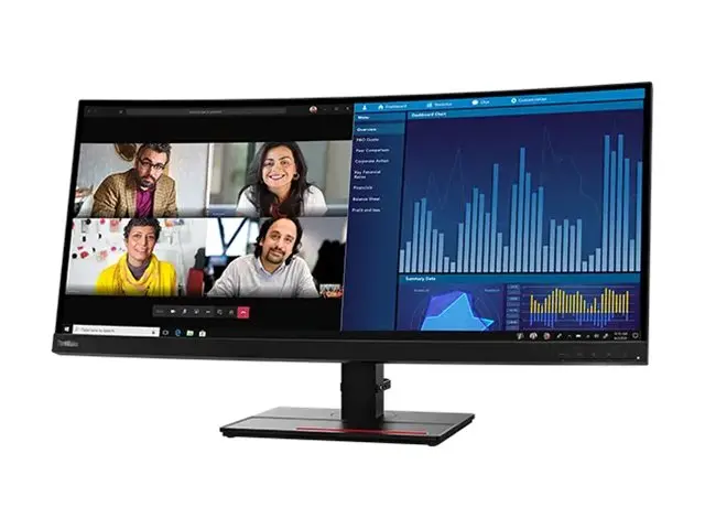 Lenovo ThinkVision P34w-20 - LED-skjerm kurvet 34.14" 3440 x 1440 ...