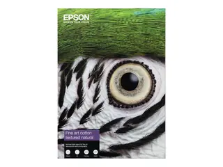 Epson Fine Art - Bomull - matt - 515 mikroner naturlig teksturert - A3 Plus (329 x 483 mm) - 300 g/m² - 25 ark klutepapir - for SureColor SC-P20000, P600, P6000, P700, P7000, P800, P8000, P900, P9000