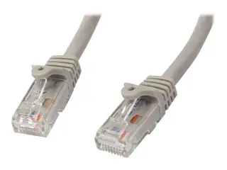 Startech 7m CAT6 Ethernet Cable, 10 Gigabit Snagless RJ45 650MHz 100W PoE Patch Cord, CAT 6 10GbE UTP Network Cable w/Strain Relief, Grey, Wiring is UL Certified/TIA Category 6 - 24AWG (N6PATC7MGR) - koblingskabel - 7 m - grå