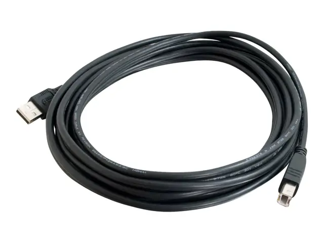 C2G 3m USB 2.0 A/B Cable - USB-kabel (hann) til USB-type B 3 m svart