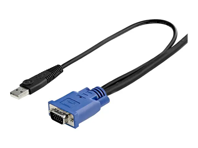 StarTech.com 10 ft Ultra Thin USB VGA 2-in-1 KVM Cable - Switch (S...