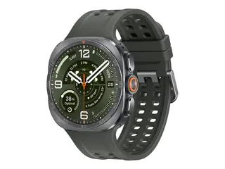 Samsung Galaxy Watch Ultra2 - 47 mm - titanium sølv smartklokke med marinebånd - oliven - båndbredde: M/L - display 1.52" - 64 GB - NFC, Bluetooth, Wi-Fi, LTE - 4G - 61.5 g