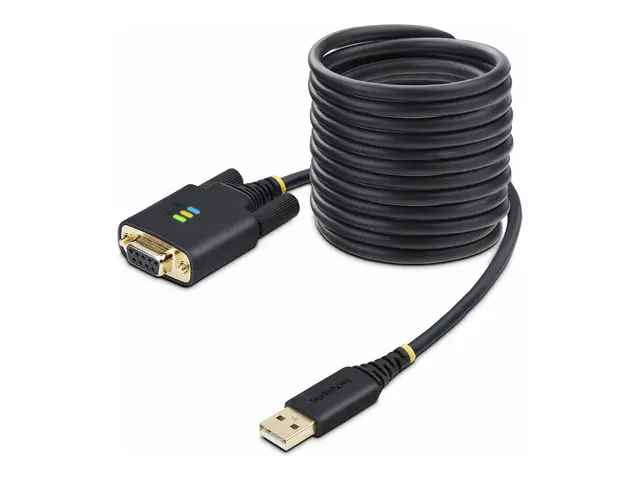 StarTech.com 10ft (3m) USB to Null Modem Serial Adapter Cable, Int...