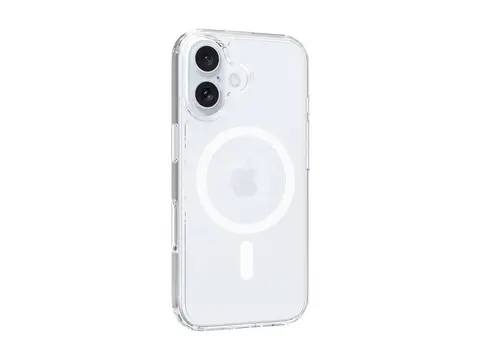 Screenor Bumper - Baksidedeksel for mobiltelefon MagSafe-samsvar - termoplast-polyuretan (TPU), akryl - gjennomsiktig - for Apple iPhone 16