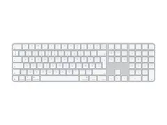 Apple Magic Keyboard with Touch ID and Numeric Keypad Tastatur - USB-C - tr&#229;dl&#248;s - Bluetooth - QWERTY - Dansk - hvite taster
