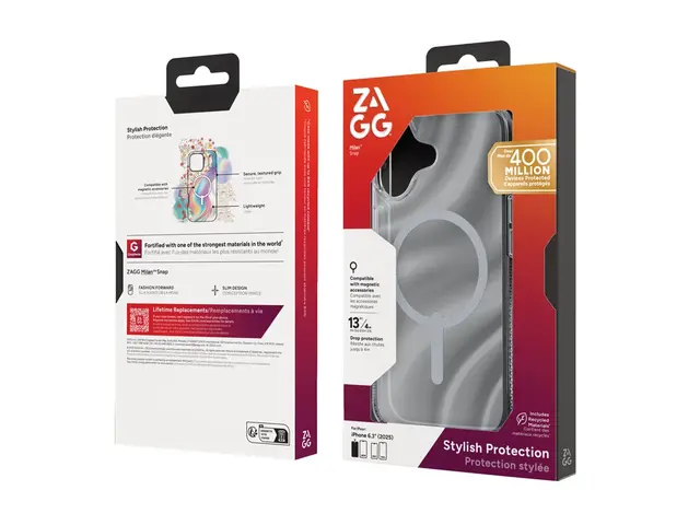 ZAGG Milan Snap - Baksidedeksel for mobiltelefon MagSafe-samsvar g...