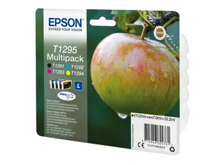 Epson T1295 Multipack - 4-pack - 32.2 ml L-størrelse - svart, gul, cyan, magenta - original - blekkpatron - for Stylus SX230, SX235, SX430, SX438; WorkForce WF-3010, 3520, 3530, 3540, 7015, 7515, 7525