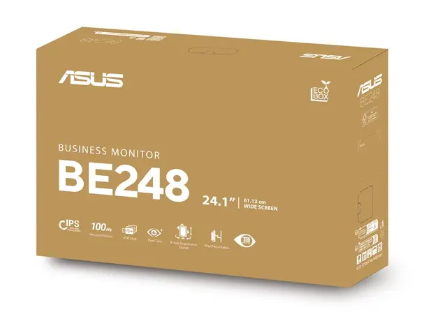 ASUS BE248QF - LED-skjerm 24.1" 1920 x 1200 WUXGA @ 100 Hz IPS 370...