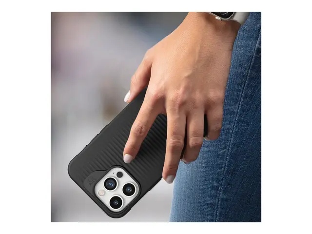 ZAGG Luxe - Baksidedeksel for mobiltelefon MagSafe-samsvar svart (...