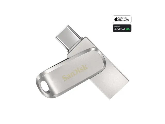 SanDisk Ultra Dual Drive Luxe - USB-flashstasjon 512 GB USB 3.2 Ge...