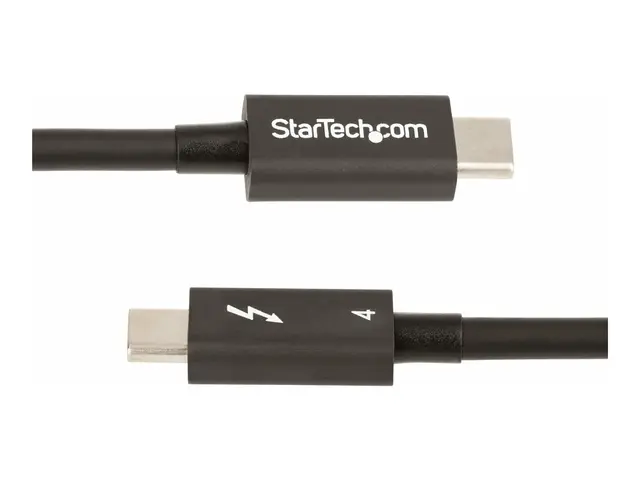 StarTech.com 1.6ft (50cm) Thunderbolt 4 Cable, 40Gbps, 100W Power ...