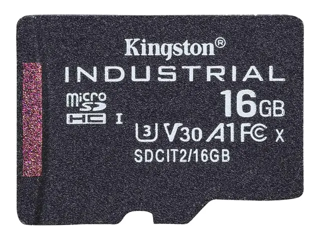 Kingston Industrial - Flashminnekort - 16 GB - A1 / Video Class V3...