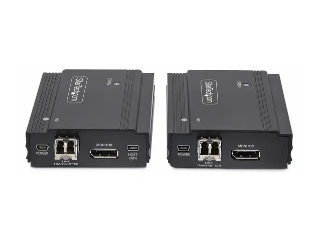 StarTech.com DisplayPort KVM Console Extender Over Fiber Optic, 4K...