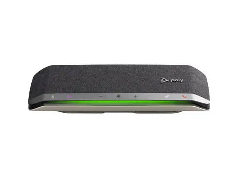 HP Poly Sync 40-M - Smart høyttalertelefon Bluetooth - trådløs, kablet - USB-A, USB-C - sølv - Certified for Microsoft Teams, Zoom Certified
