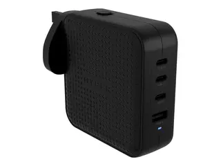 Targus HyperJuice - Strømadapter - GaN - 100 Wh QC 3.0, Power Delivery 3.0 + PPS - 4 utgangskontakter (USB, 3 x USB-C) - svart