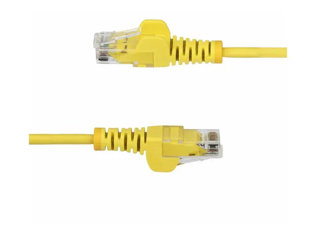 StarTech.com 3m Yellow Slim CAT6 Ethernet Cable, Snagless, 28AWG, ...