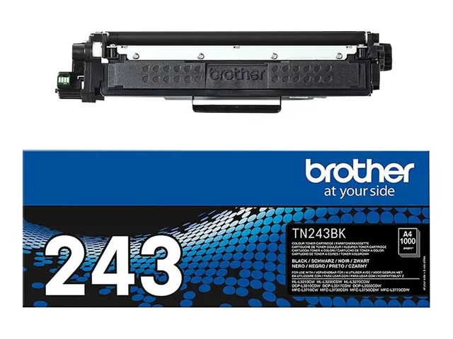 Brother TN243BK - Svart - original - tonerpatron - for Brother DCP...