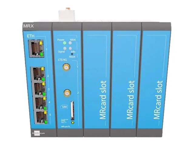 INSYS icom MRX MRX5 LTE - Ruter - WWAN - 4G - DIN-skinnemonterbar
