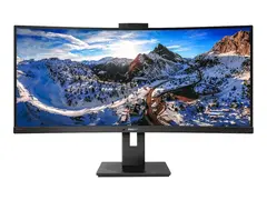 Philips P-line 346P1CRH - LED-skjerm - kurvet 34&quot; - 3440 x 1440 WQHD @ 100 Hz - VA - 500 cd/m&#178; - 3000:1 - DisplayHDR 400 - 4 ms - HDMI, DisplayPort, USB-C - h&#248;yttalere - svart tekstur