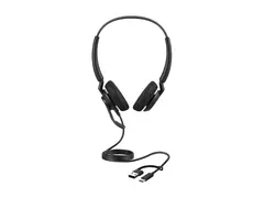 Jabra Engage 40 Stereo - Hodesett on-ear - kablet - USB-C, USB-A - lydisolerende - Optimert for UC
