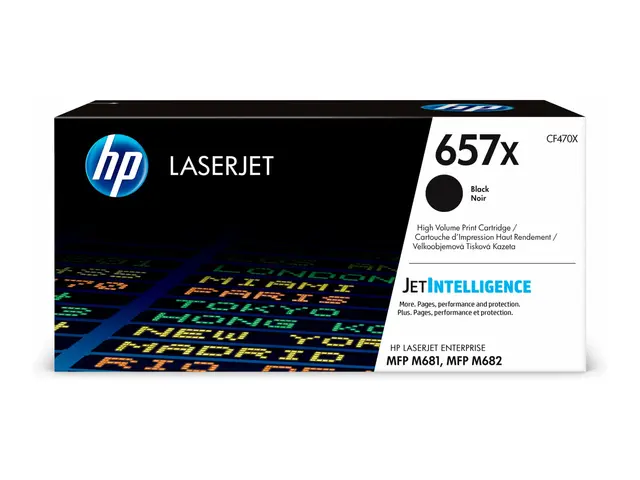 HP 657X - Høy ytelse - svart - original - LaserJet - tonerpatron (...