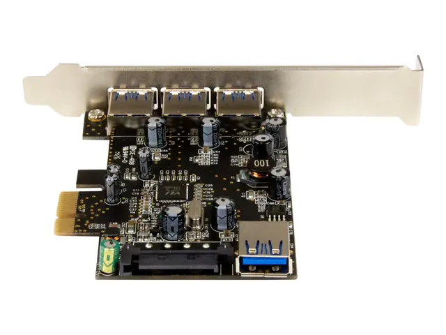 StarTech.com 4 Port PCI Express USB 3.0 Card - 3 External and 1 In...