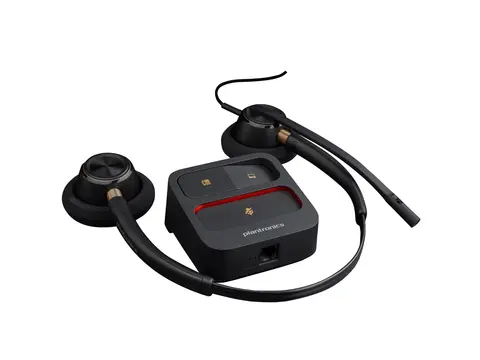 HP Poly EncorePro 520 - EncorePro 500 series hodesett - on-ear - kablet - Quick Disconnect - svart - Certified for Skype for Business, UC-sertifisert