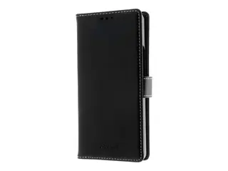 Insmat Exclusive - Lommebok for mobiltelefon lær, kartong+papir+aluminiumsfolie - svart - for Sony XPERIA 10 V
