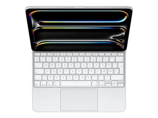 Apple Magic Keyboard - Tastatur og folioveske med styrepute - bakbelysning - Apple Smart connector - QWERTY - Dansk - hvit