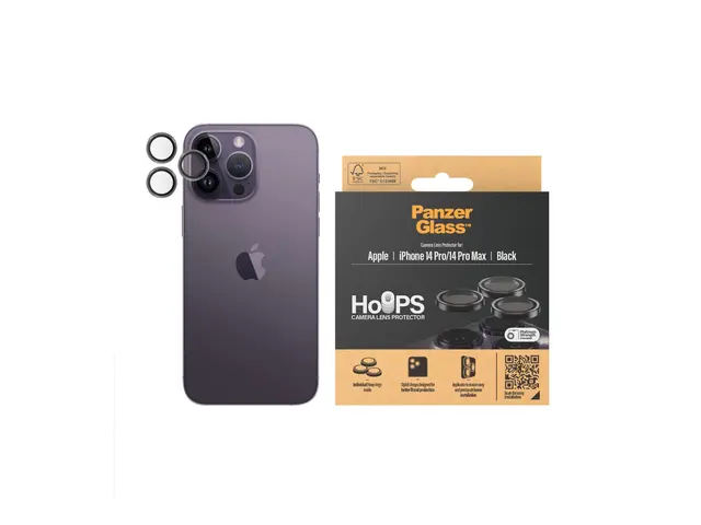 PanzerGlass - Linsebeskytter for mobiltelefon svart Apple iPhone 1...
