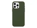OtterBox Symmetry Series - Baksidedeksel for mobiltelefon MagSafe-samsvar - kaktusl&#230;r, polyuretan - cactus grove (green) - for Apple iPhone 15 Pro Max