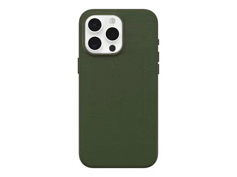 OtterBox Symmetry Series - Baksidedeksel for mobiltelefon MagSafe-samsvar - kaktusl&#230;r, polyuretan - cactus grove (green) - for Apple iPhone 15 Pro Max
