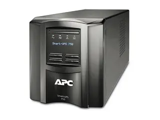 APC Smart-UPS SMT750IC - UPS - AC 220/230/240 V 500 watt - 750 VA - RS-232, USB - utgangskontakter: 6 - svart - med APC SmartConnect