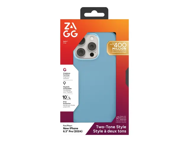 Zagg SoHo Snap - Baksidedeksel for mobiltelefon MagSafe-samsvar gr...