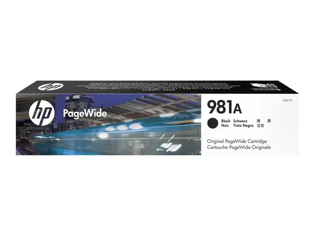 HP 981A - 106 ml - svart - original - PageWide - blekkpatron - for...