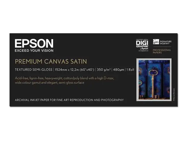 Epson PremierArt Water Resistant Canvas - Blank - 465 mikroner - R...