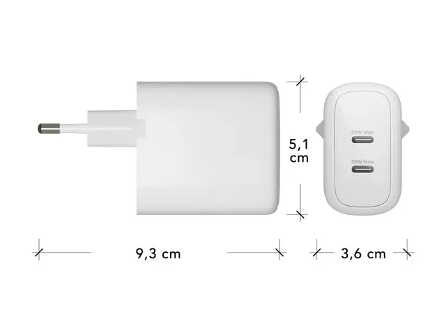 dbramante1928 re-charge - Strømadapter - 30 watt - 2 utgangskontak...